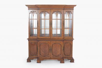 Mahogany Wood China Cabinet Hutch
