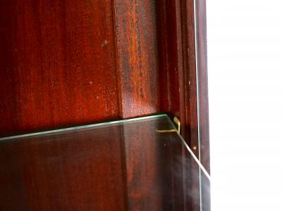 Mahogany Wood Chippendale Style Display Cabinet