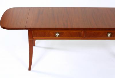 Mahogany Wood Drop Leaf Coffee Cocktail Table