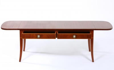 Mahogany Wood Drop Leaf Coffee Cocktail Table