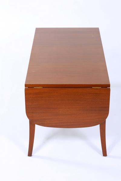 Mahogany Wood Drop Leaf Coffee Cocktail Table