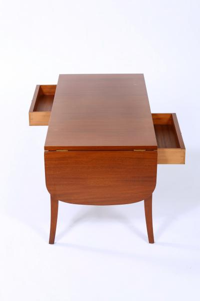 Mahogany Wood Drop Leaf Coffee Cocktail Table