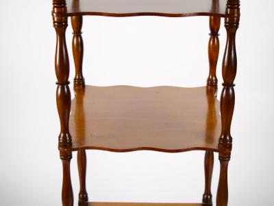 Mahogany Wood Regency Style Four Tiered Display Etagere