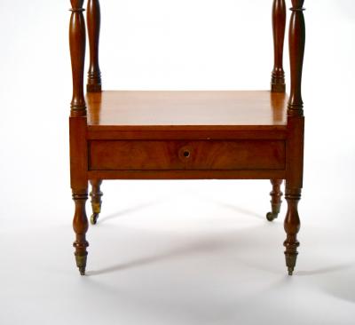 Mahogany Wood Regency Style Four Tiered Display Etagere