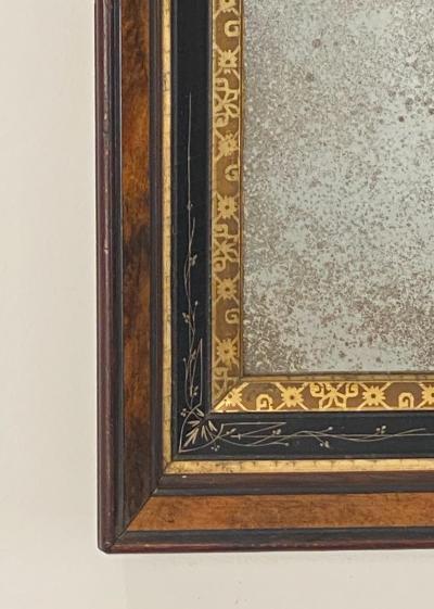 Mahogany and Gilt Wood Mirror England 19th Century