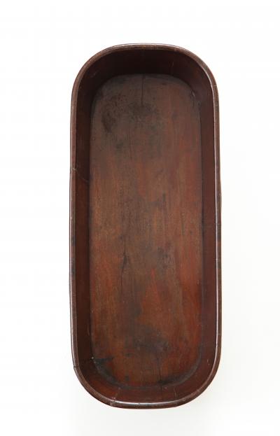 Mahogany brass bound bread tray