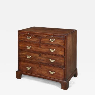 Mahogany caddy top chest of drawers circa 1750