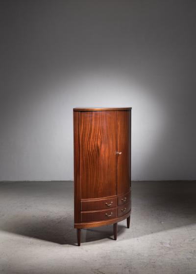 Mahogany corner cabinet Denmark