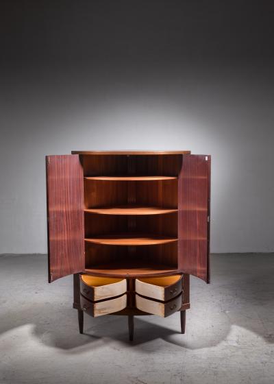 Mahogany corner cabinet Denmark