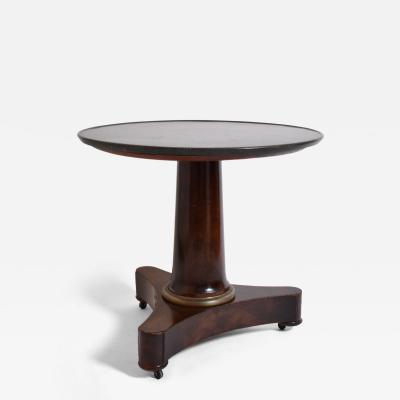Mahogany pedestal table XIXth c 