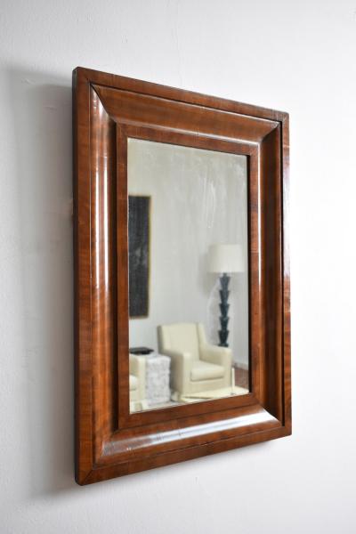 Mahogany rectangular mirror 1940s 