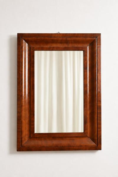 Mahogany rectangular mirror 1940s 