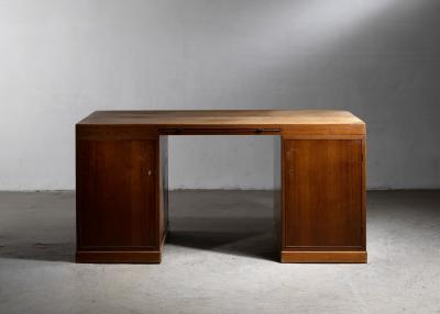Mahogany two sided desk