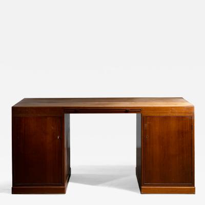 Mahogany two sided desk
