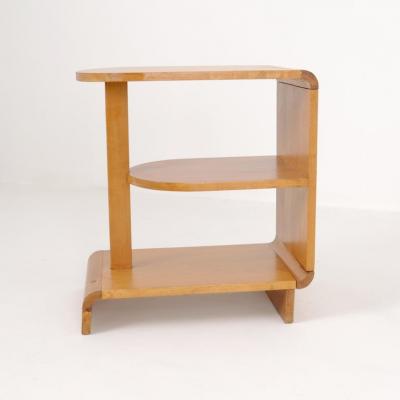 Maija Heikinheimo Maija Heikinheimo Art Deco Side Table Apu Model 604 in Honey Birch Asko 1930s