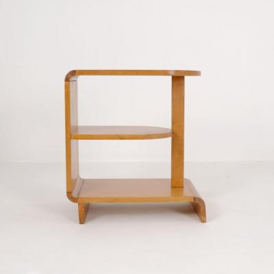 Maija Heikinheimo Maija Heikinheimo Art Deco Side Table Apu Model 604 in Honey Birch Asko 1930s
