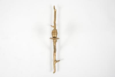 Maison Arlus 1960s sculptural bronze sconces by Arlus