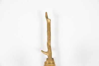 Maison Arlus 1960s sculptural bronze sconces by Arlus