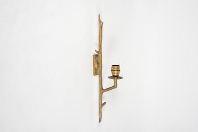 Maison Arlus 1960s sculptural bronze sconces by Arlus