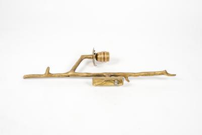 Maison Arlus 1960s sculptural bronze sconces by Arlus