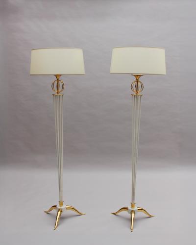 Maison Arlus 2 Fine French 1950s Floor Lamp by Arlus