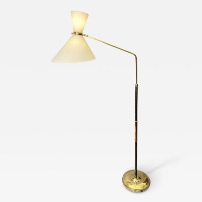 Maison Arlus Adjustable and extendable floor lamp by Maison Arlus Paris France circa 1950