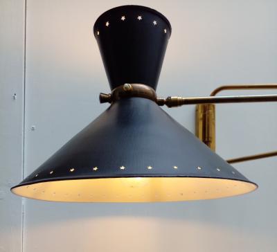 Maison Arlus Arlus foldable wall light France circa 1950