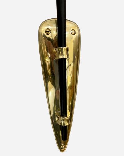 Maison Arlus Large wall light with counterweight Maison Arlus Paris France circa 1950