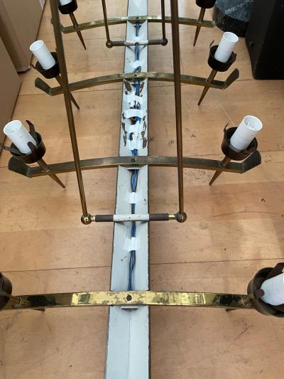 Maison Arlus Mid Century French Cealing Light