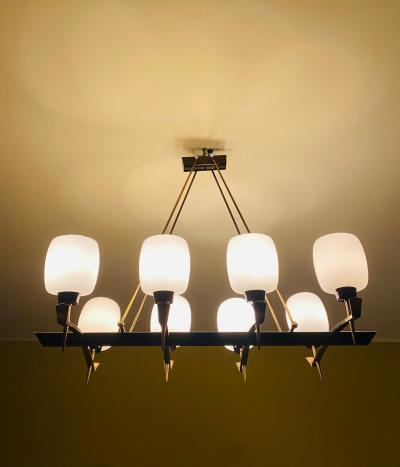 Maison Arlus Mid Century French Cealing Light