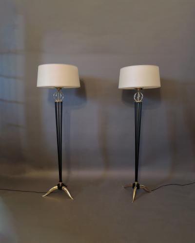 Maison Arlus Pair of French Midcentury Floor Lamps by Arlus