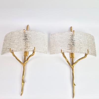 Maison Arlus Rare pair of wall lights