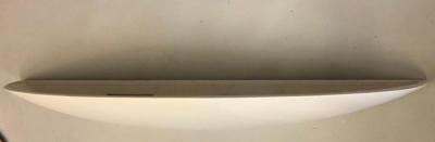 Maison Arlus Two Very Long French Mid Century Modern Plaster Wall Sconces Attributed to Arlus