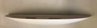 Maison Arlus Two Very Long French Mid Century Modern Plaster Wall Sconces Attributed to Arlus