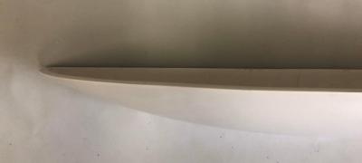 Maison Arlus Two Very Long French Mid Century Modern Plaster Wall Sconces Attributed to Arlus