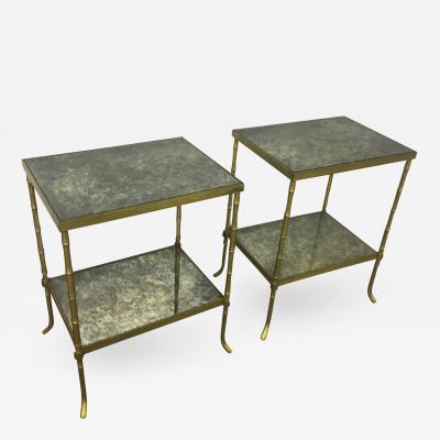 Maison Bagu s Maison Bagues Pair of 2 Tier Charming Coffee Table