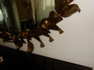 Maison Barbier 1980 Illuminating Mirror Style Duval Brasseur by Barbier for Jansen L 71 Inches