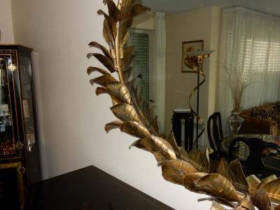 Maison Barbier 1980 Illuminating Mirror Style Duval Brasseur by Barbier for Jansen L 71 Inches