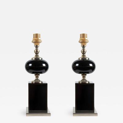 Maison Barbier Pair of table lamps by Barbier