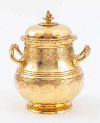 Maison Boin Taburet Silver Vermeil Tea Coffee Regency Style by Boin Taburet Paris
