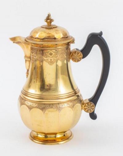 Maison Boin Taburet Silver Vermeil Tea Coffee Regency Style by Boin Taburet Paris