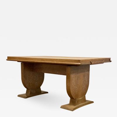 Maison Chaleyssin Maison Chaleyssin attributed superb 40s cerused oak dinning table