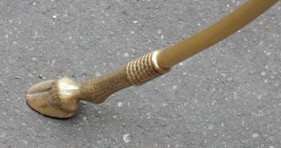 Maison Charles 1970 1980 Pedestal Table in Gilt Bronze with Top in Glass Style Maison Charles