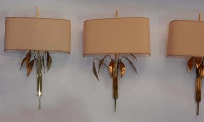 Maison Charles 1970 4 Wall Lamp Maison Charles to the Foliages of Laurel