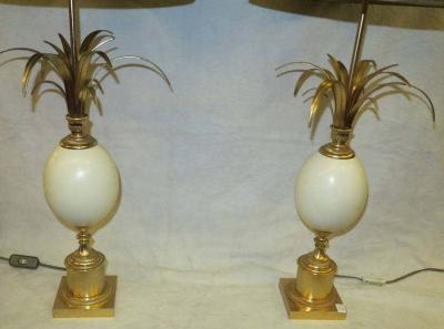 Maison Charles 1970 Pair of Table Lamps In The Style Of Maison Charles