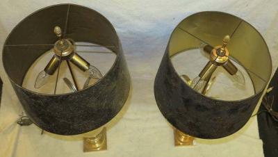 Maison Charles 1970 Pair of Table Lamps In The Style Of Maison Charles