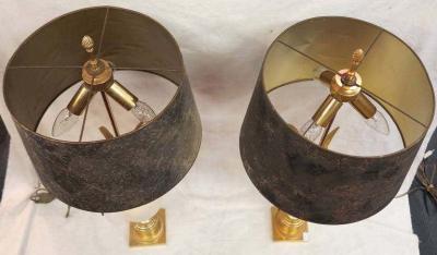 Maison Charles 1970 Pair of Table Lamps In The Style Of Maison Charles