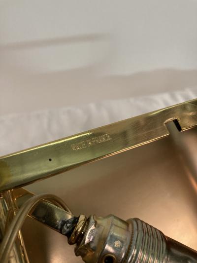 Maison Charles 1970s bronze sconces by Maison Charles