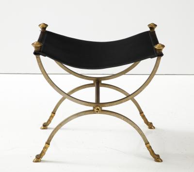 Maison Charles A Neo Classical Stool with decorative knobs