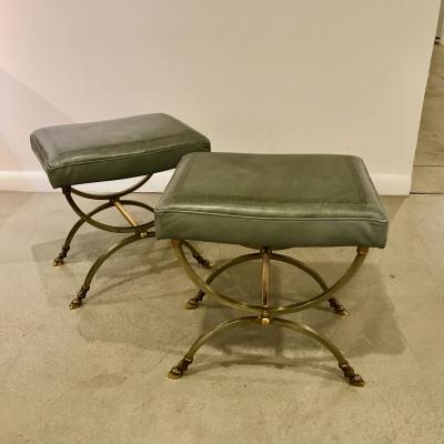 Maison Charles A Pair of 1960s Stools by Marion Charles